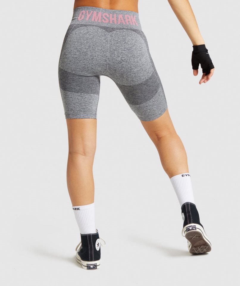 Women's Gymshark Flex Cycling Shorts Grey | NZ 3PJKET